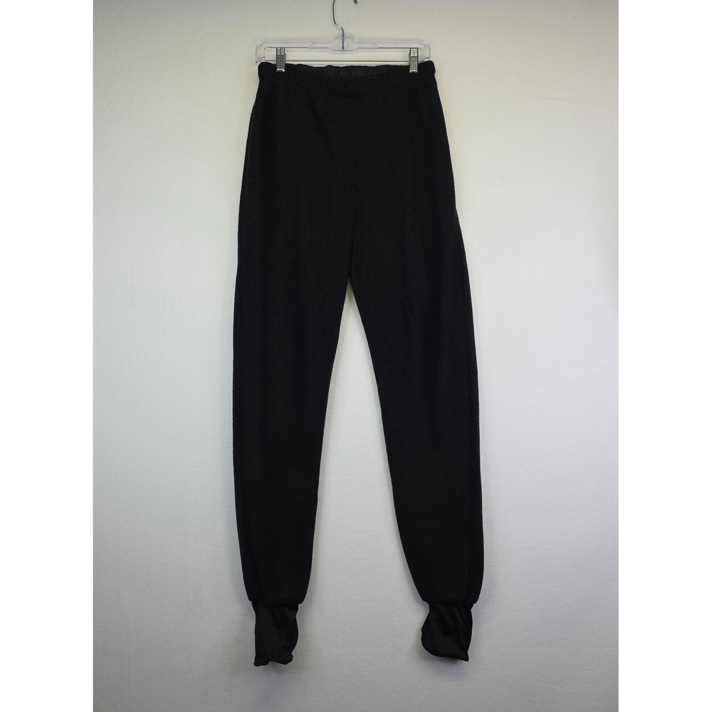 Vintage Columbia Fleece Sweatpants Womens S‎ Black Base Layer 90s Retro